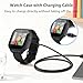 Tiorecime 2 Pack Case for Cosmo JrTrack 5 Kids Smart Watch with Tempered Glass Screen Protector, Shockproof Hard PC Bumper, Magnetic USB Charging Cable, Scratch Resistant Protective Cover