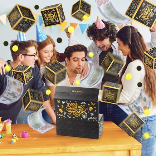 HEJIN 15 Explosion Gift Box, Surprise Box Gift Box for Money with Video Instructions, Birthday Money Box for Kids, Women, Men, Girls, Boys on Easter, Child\'s Day, Valentines(Birthday) - Thumbnail 6
