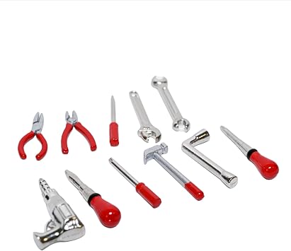 1:18 Diorama Garage Accessories Set, Repair Model Scene Tool Models, Workshop Tuning Props for 1:18 Diecast Modell Cars Display (11PC Set)