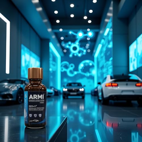 Image of ARMI Graphene Ceramic Coating For Car | Durable Paint Protection Formula | Self Cleaning | Hydrophobic Ceramic Coating | Hydrophobic Finish Spray | 30ml with free Applicator Microfibre Towel