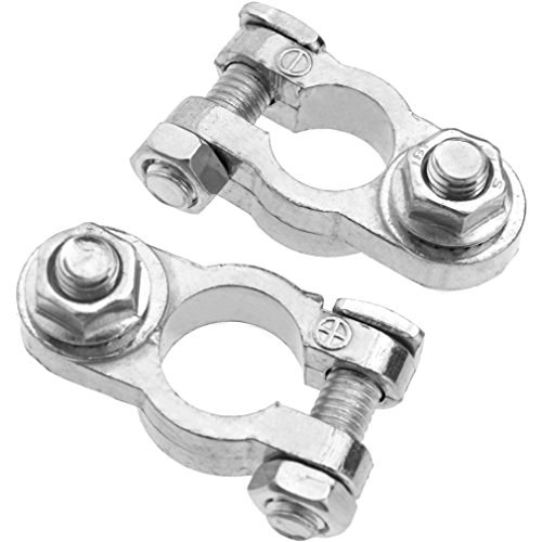 Preisvergleich Produktbild 2x Anschlussklemmen Für Auto Batterie Batterieklemme Polklemmen M8