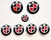 MATTE BLACK and MATTE RED Sticker Overlay Vinyl for All BMW Emblems Caps Logos Roundels