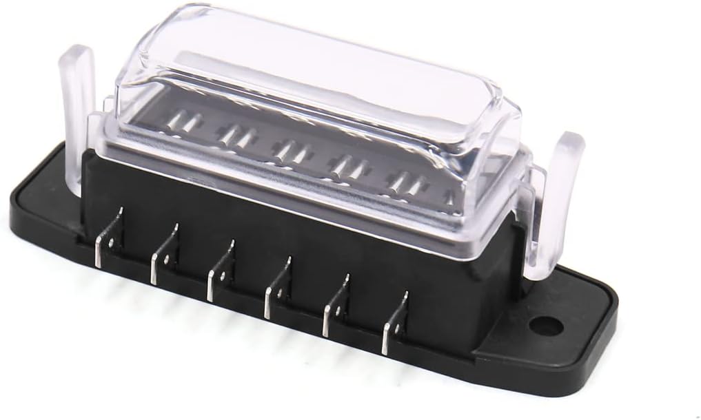 6 Way Car Auto Boat Circuit ATC ATO Blade Type Fuse Holder Box Block