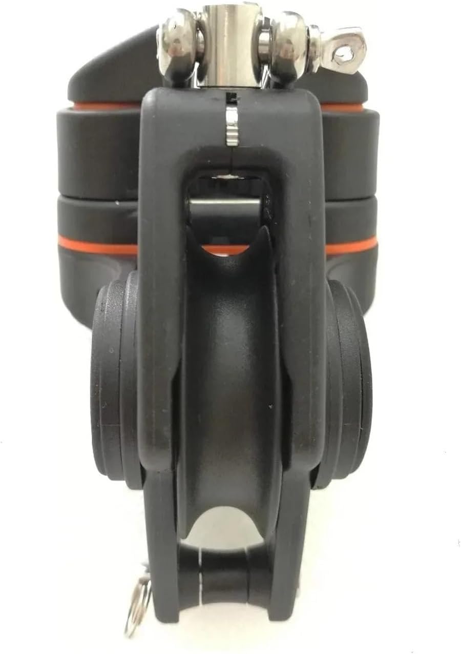 Sailboat Hardware Single Swivel Shackle Fiddle Blo Sailboat Dinghy 50mm 2" Single Swivel Shackle Fairlead Cleat Block Small Boat Block BP0511F