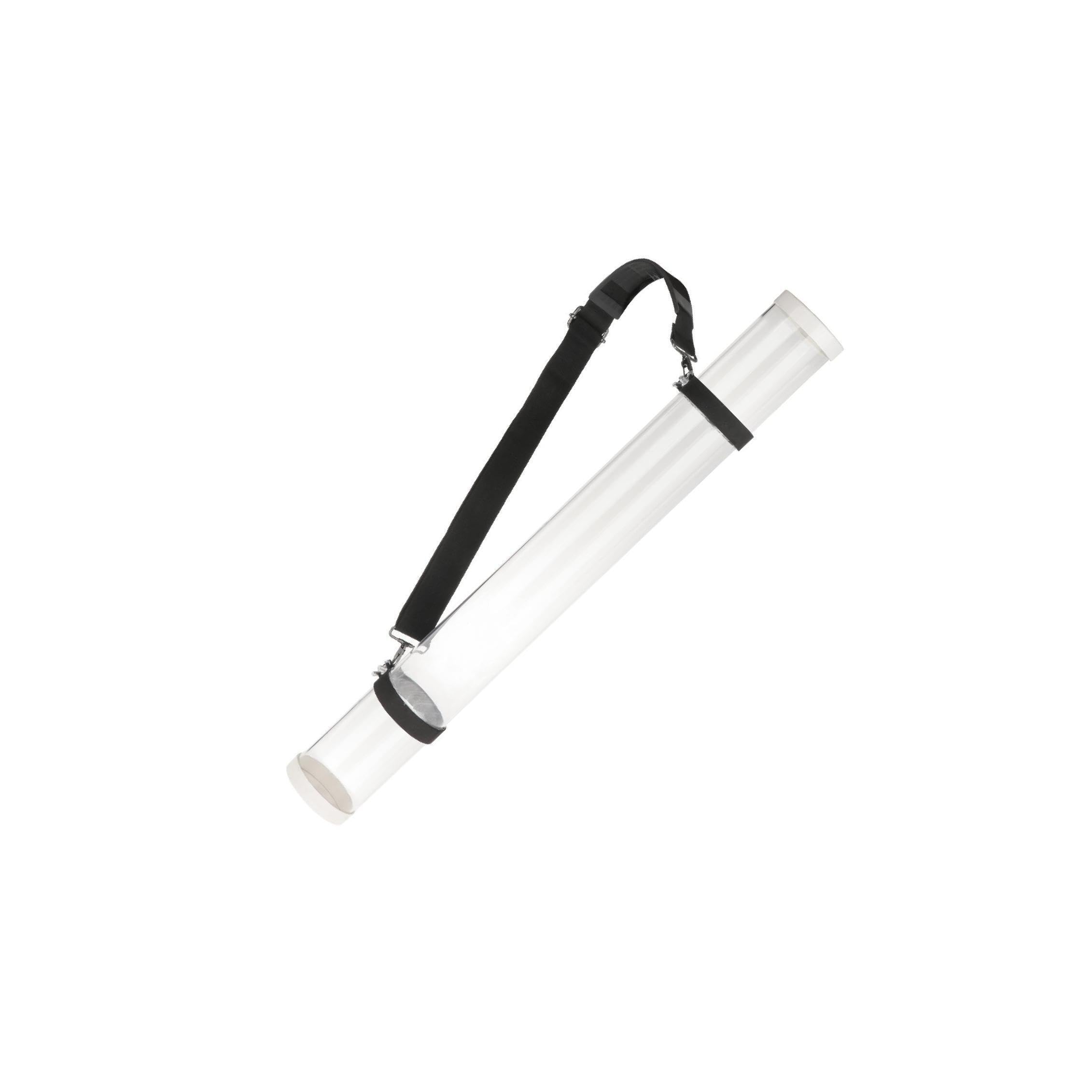 Badminton Eimer Ballbehälter, 50 cm, platzsparend, tragbar, Trainingsgerät, robust, leicht, Federballbehälter, Verstellbarer Gurt, Tenniszubehör
