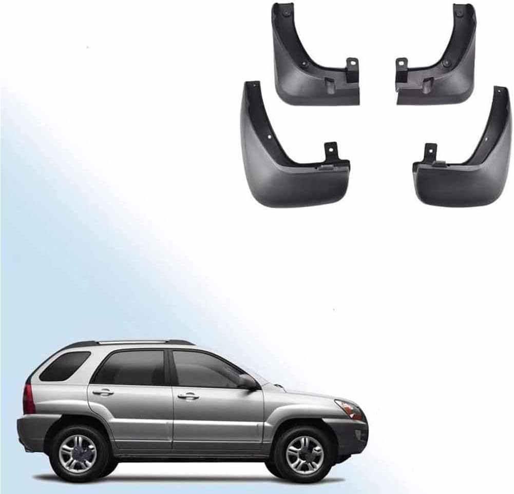 Weiyh Normal No Drill Mud Flaps For Car Front Rear Wheel For Kia Sportage 2004-2010