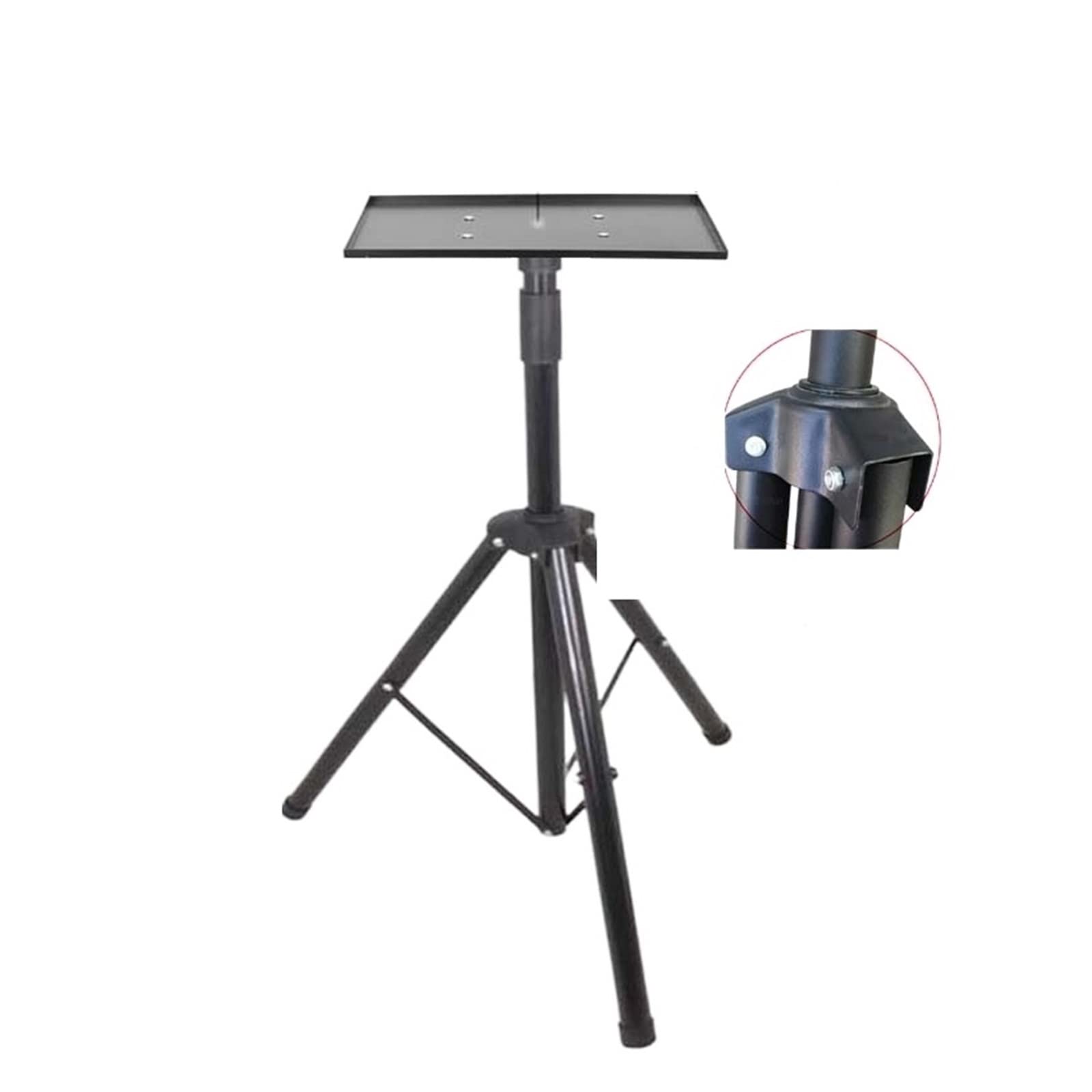 Support de sol réglable 1050-1850mm charge 60kg pour projecteur et ordinateur