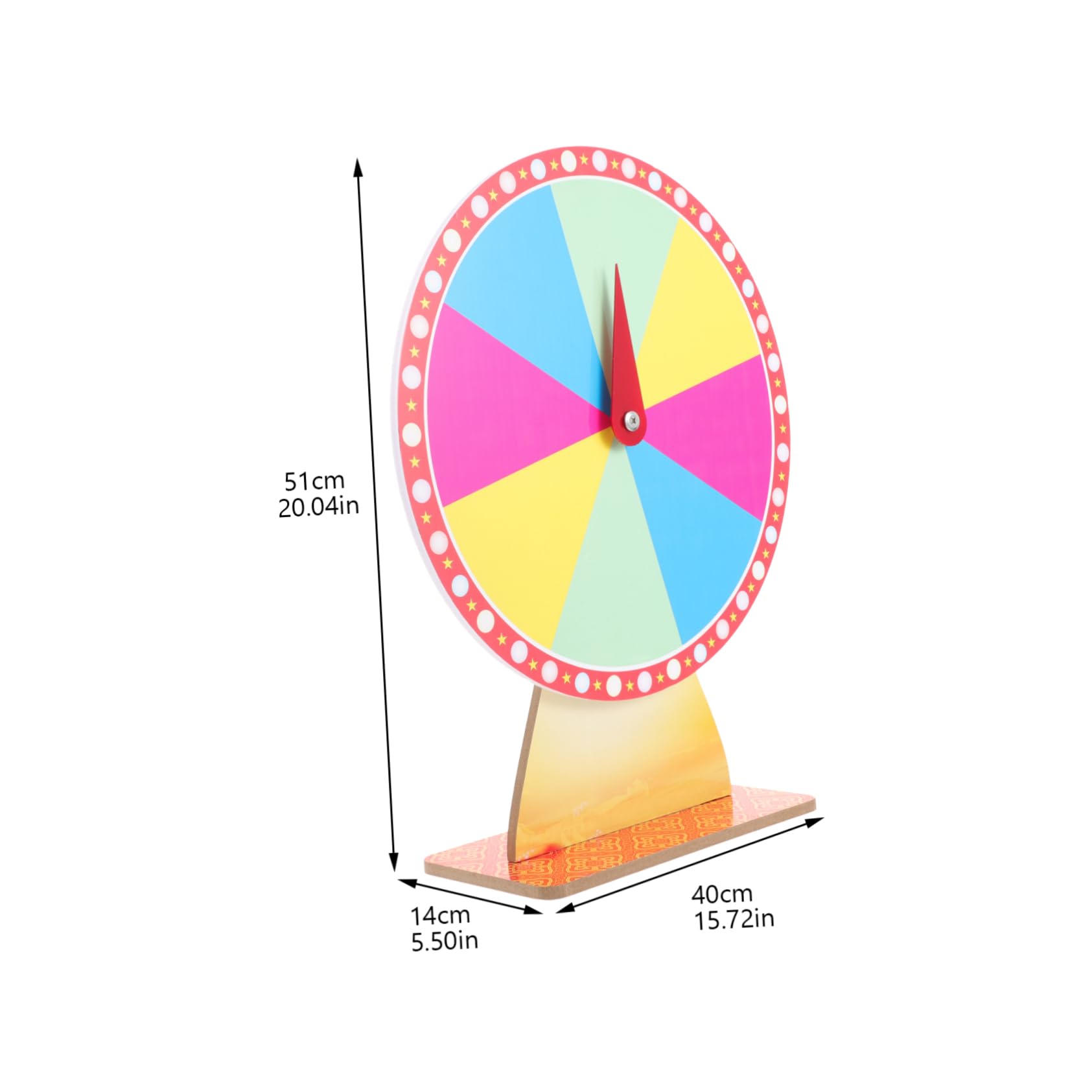 CIYODO Raffle Game Turntable Dry Erase Prize Wheel Set Party Game Wheel Wall Props