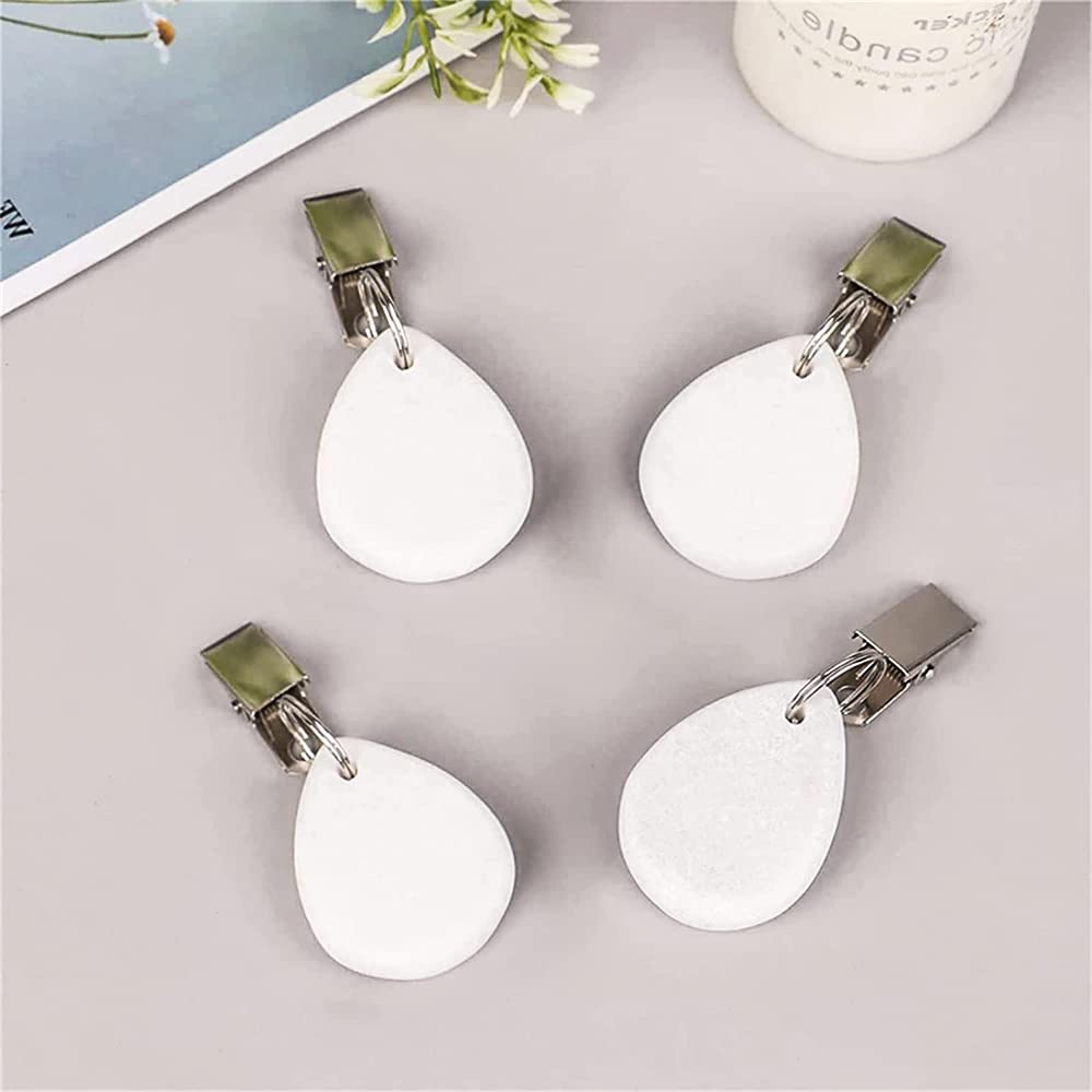 8 Pièces Pendentifs Nappe, Poids Nappe, Marbre Naturel De Poids Nappe