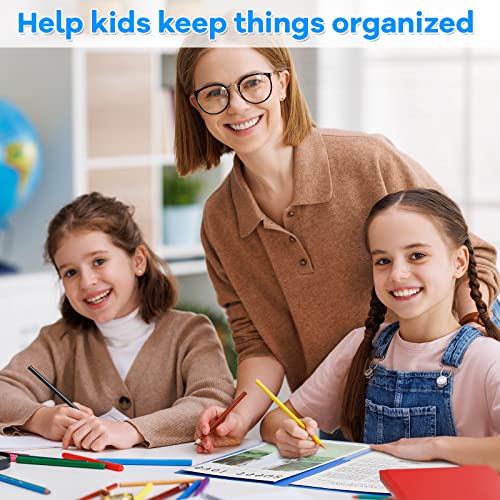 Henoyso 72 Pcs Plastic Take Home Folders with 2 Pockets Parent Teacher Classroom Communication Homework Folder for Students Parent Teacher Connect (Blue) by Henoyso - Image 7