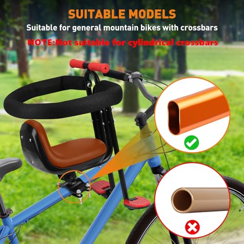 image for Ercabikker Child Bike Seat - Front Mount, Kids Bike Seat for Adult Bik