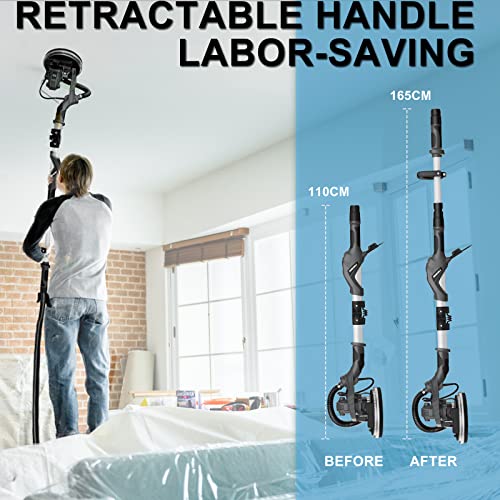 image for Drywall Sander with Vacuum, IMQUALI® 9.5A 1050W Electric Sander Tool 