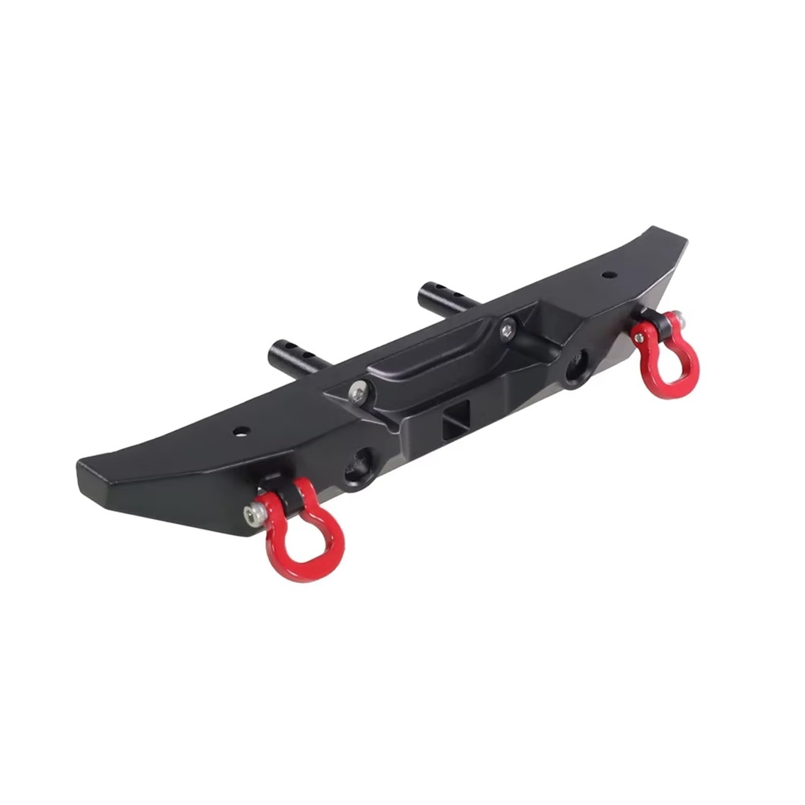 Accesorios coches RC per MN128 1/12 RC Auto Aggiornamento Paraurti Posteriore Metallo Modifica Rimorchio Estraibile Gancio Parti Accessori Possono Essere Installati(Black)