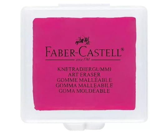 Faber Castell 127121 Knetgummi Radierer in Brombeer, Türkis, Lemon (insgesamt Menge: 3) (3)