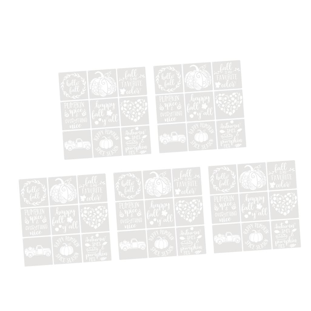 SEWACC 45hojas Plantillas Reutilizables De Spray Para Decoración De De De Plantillas De Diseño Para Manualidades y