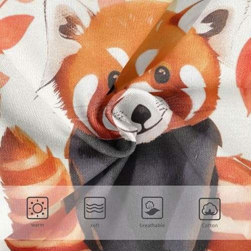 Cotton Toddlers Underwear Floral Cute Pandas Beige Girl Panties Cute Print Briefs Kids Undies 2t3