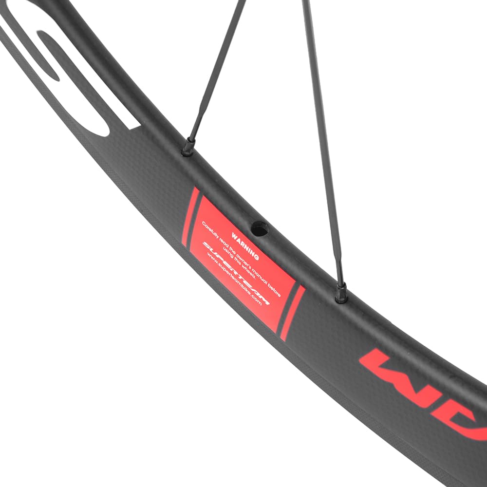 Amazon.com : Superteam Carbon Fiber Road Bike Wheels 700C Clincher
