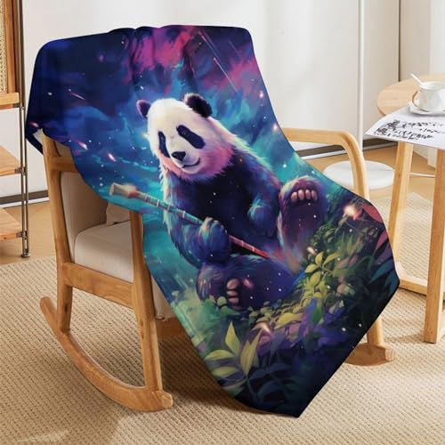 Couverture panda en micro-flanelle ultra-douce pour lit douillet - 8