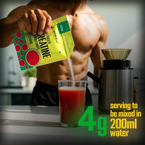 Image of Creatine Powder 3000 mg | Mircronized Creatine Monohydrate | Creatine Monohydrate 120g (Pack of 3) for For Lean Pump and Volumization | Gym Supplement for Men for Pump and Strenght - Watermelon Powder - 120 Servings