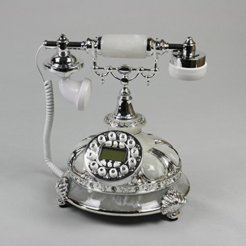 Téléphone antique fixe rétro filaire de table vintage décoration maison rustique
