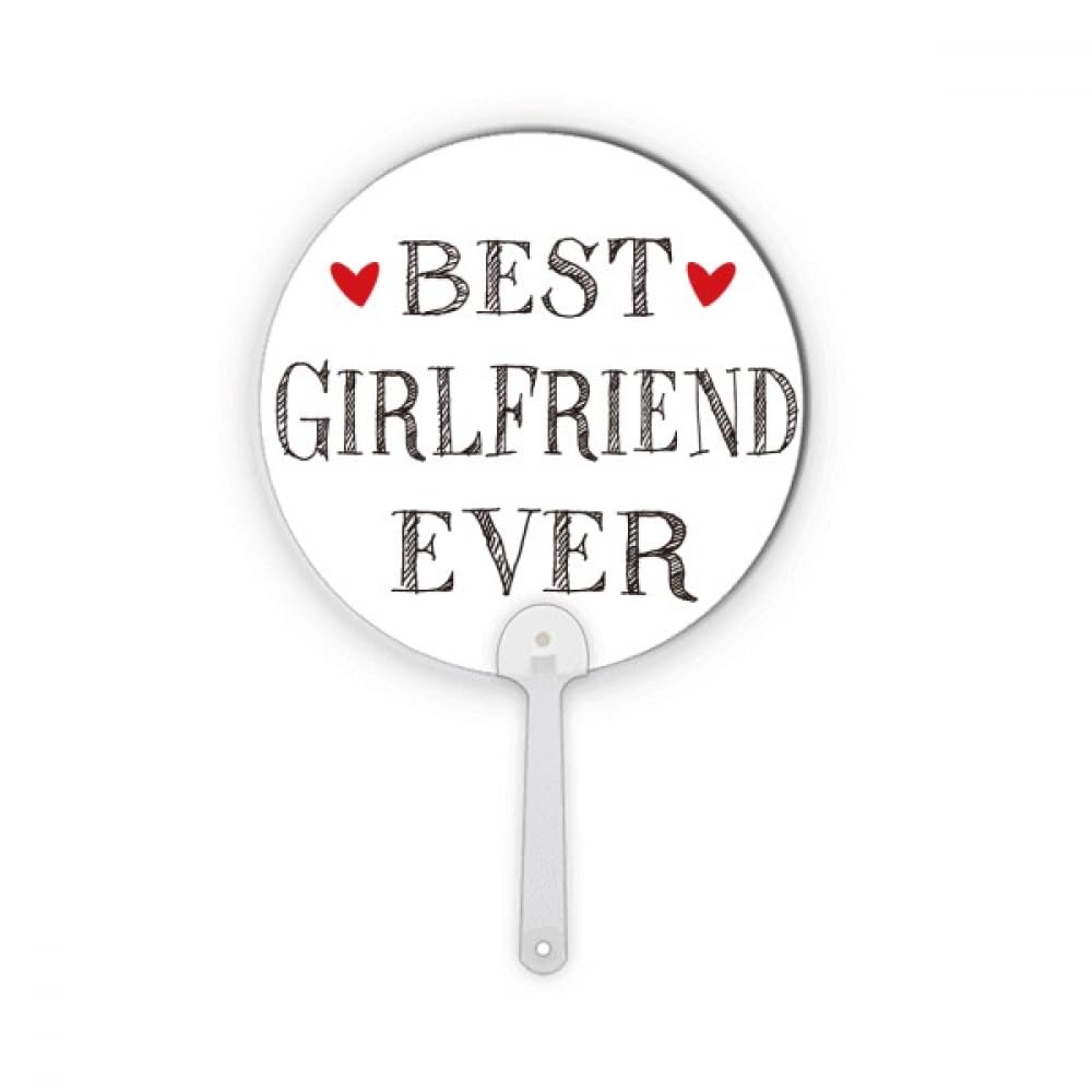 Éventail rond Best girlfriend ever pour déclarer votre amour