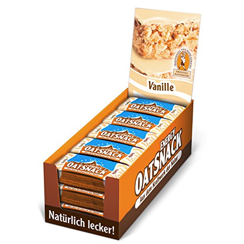 Energy OatSnack, natürliche Riegel - von Hand gemacht, Vanille, 30x65g, 1er Pack (1 x 1,95kg)