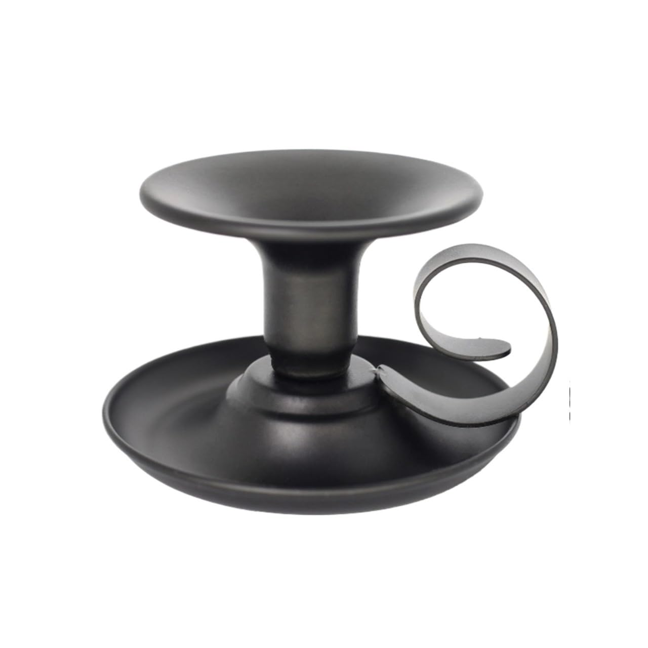 Iron Candle Holders Candlestick Metal Iron Simple Holder Single Head Candle Base Tabletop Holders(Black -2pcs)