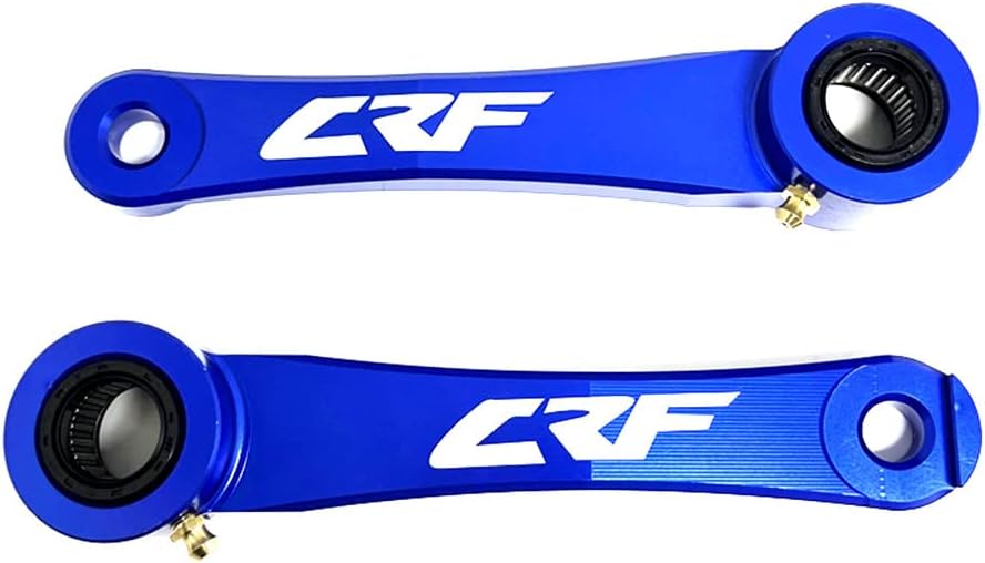 CRF450L -1.5"Lowering Link Rear Drop Link Compatible With CRF450RL CRF 450L 2019-2024 CRF250R 250RX 2018-2024 CRF 450R 450RX 2017-2024 CNC Motorcycle Rear Suspension Linkage Arm Kit (Blue)