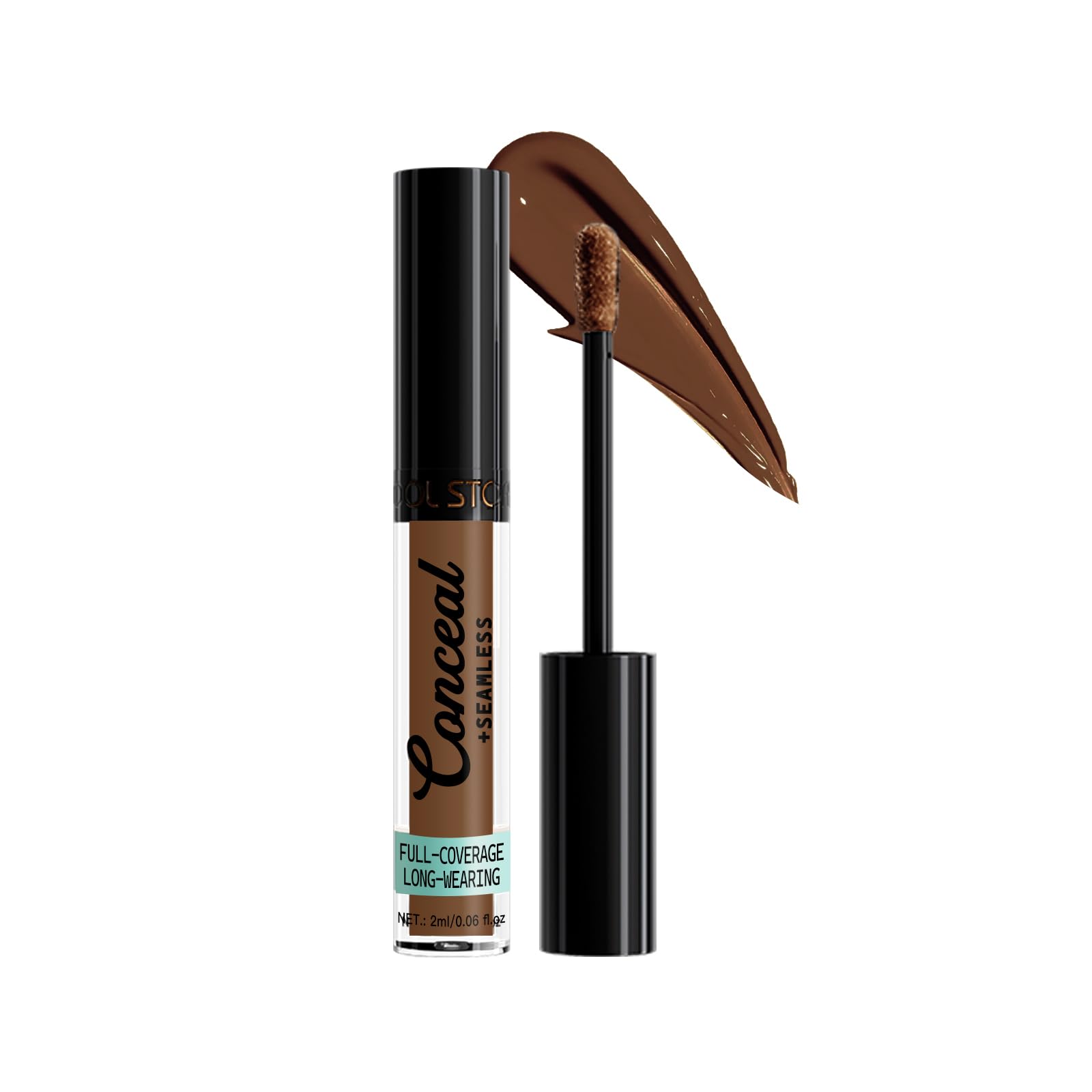 Full-Coverage Liquid Concealer, Long-Wearing, Buildable Medium Coverage 0.06 FI OZ (Cappuccino)