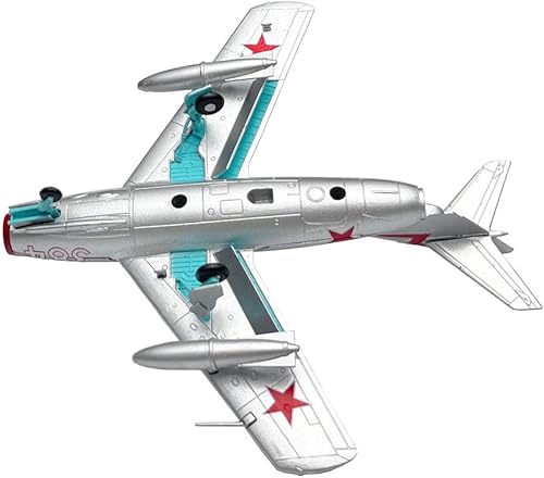 Miniatura 9 de 1/72 Escala Soviética Mikoyan MiG-15 Faggot Fighter Diecast Metal Militar Avión Avión Modelo Regalo Ornamento Colección