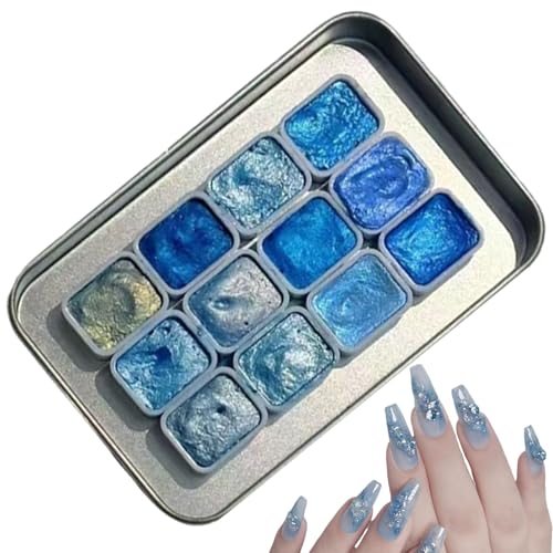 Streysisl Watercolor Paint Glitter - 12-Color Painting Art Supplies for Preschool,Painting Supplies Portable for Kids Beginners Artists Classroom Homeschooling Birthday Girls Boys Children Craft