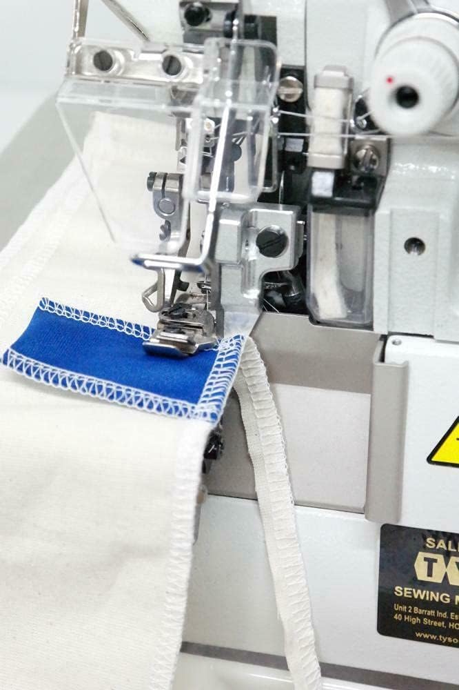 JUKI MO-6814s Series Serger 4 Thread Sewing Machine,Table & Servo Motor Assembled and Light (FOUR THREAD two needle)