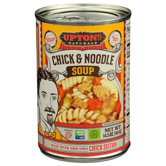 Chick & Noodle Soup by Upton's Naturals – 14.5 Ounce (Pack of 8), Pack of 8