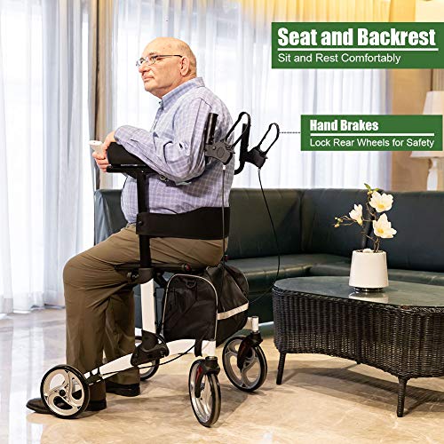 image for BEYOUR WALKER Upright Walker, Stand Up Rollator Walker Tall Rolling Mo