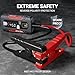 LOKITHOR JT400 2500A Portable Jump Starter with Battery Tester, 12V Car Battery Jump Starter for Up to 8.5L Gas or 6.5L Diesel Engines, 100–2000 CCA Automotive Battery Load Tester