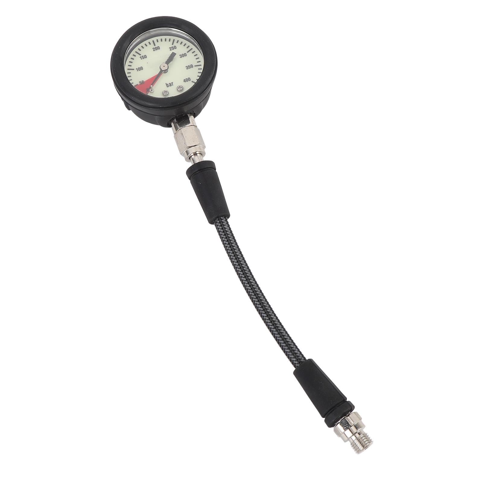 Acouto Tauch-Manometer mit Gewebtem Kohlefaserschlauch (15CM)