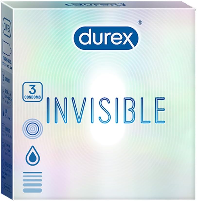 Durex Invisible Super Ultra Thin Condoms for Men – 3s