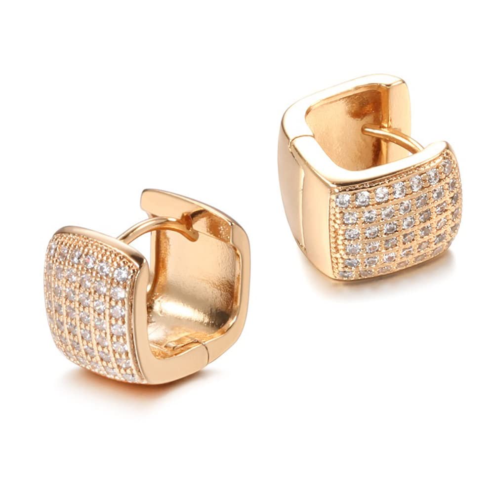 18k Plated Copper Zircon Bali Earrings (rrsd12843er)