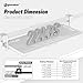 Keyboard Tray Under Desk, Pull Out Keyboard Tray with C Clamp Mount, 25.6