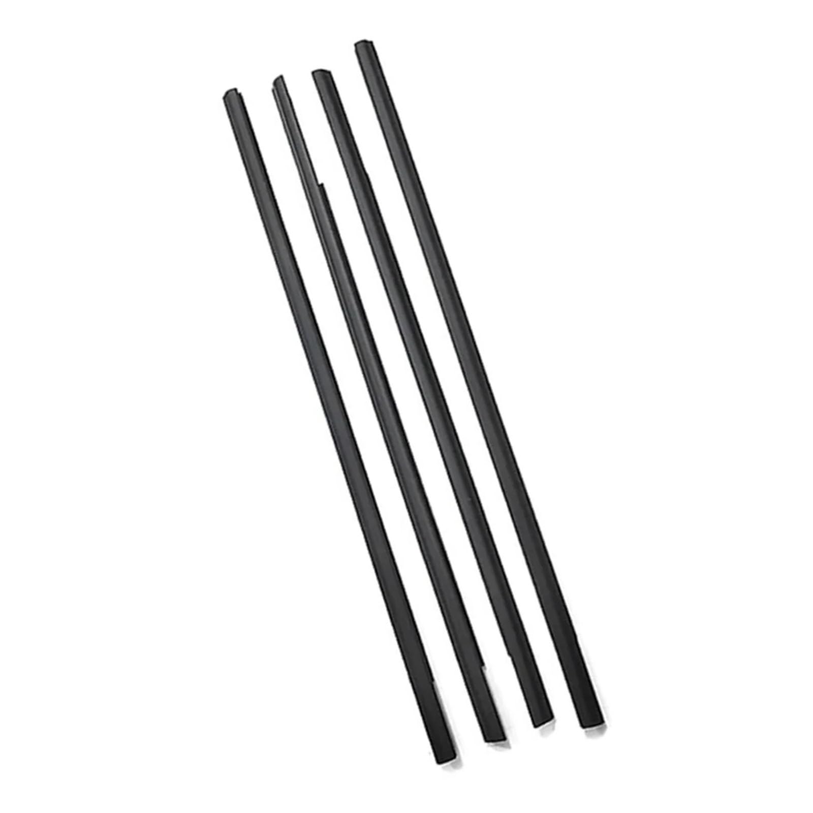 Glilar One Color Automotive Window Seals Compatible With Nissan For X-Trail T31 2008-2013 4Pcs Outside Windows Seal Glass Weather Strips 808201Da0a 808211Da0a