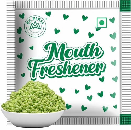 Image of Mr. Mawaa Kashmiri Mukhwas 900 Sachets | Refreshing Mint Flavored Saunf Mukhwas | Indian Mouth Freshener | Sweet & Tasty After Meal Digestive | Travel Friendly Sachet Pack