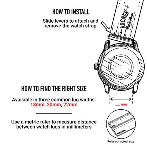 Archer Watch Straps ARC-QRN-OLV20