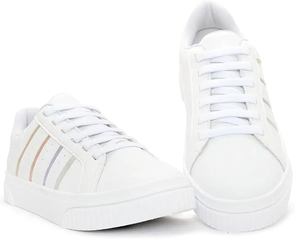 Tênis Branco Feminino Casual Academia Treino Malhar BF Shoes