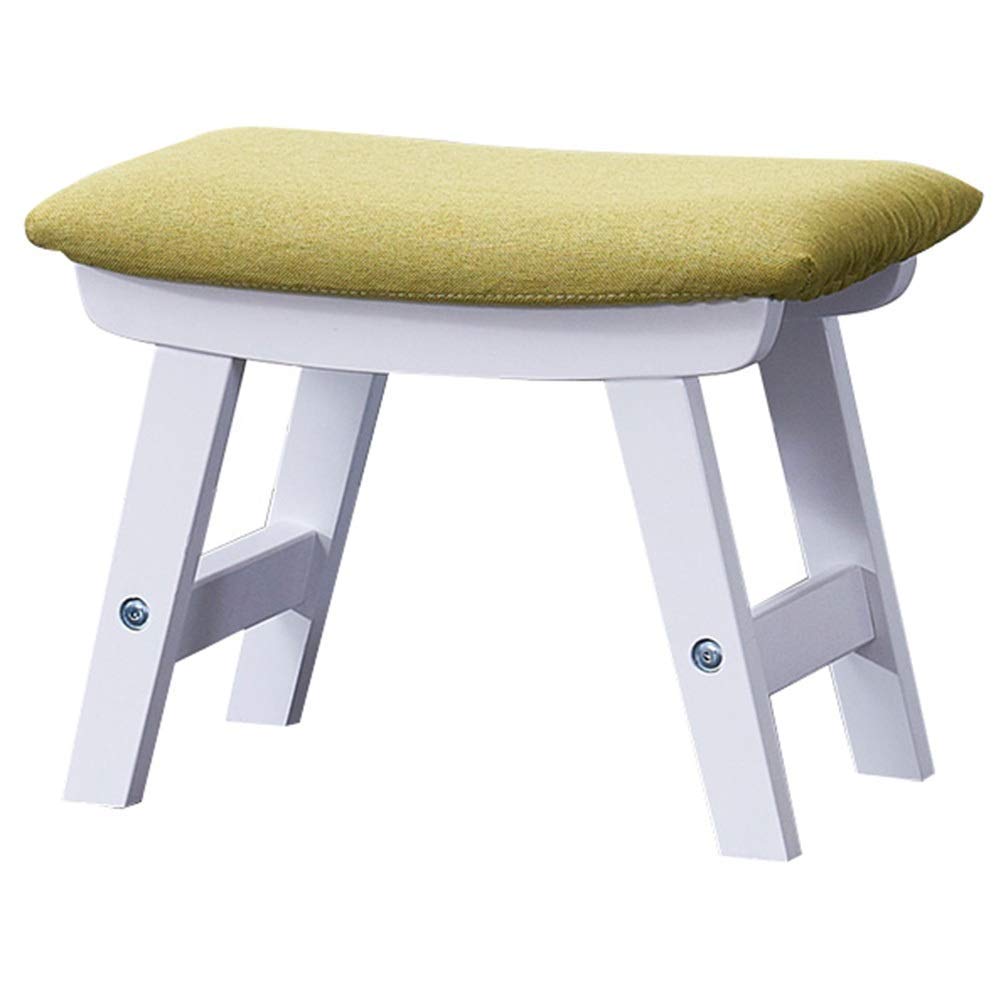 Poufs et repose-pieds grand rangement en bois massif robuste 4 couleurs