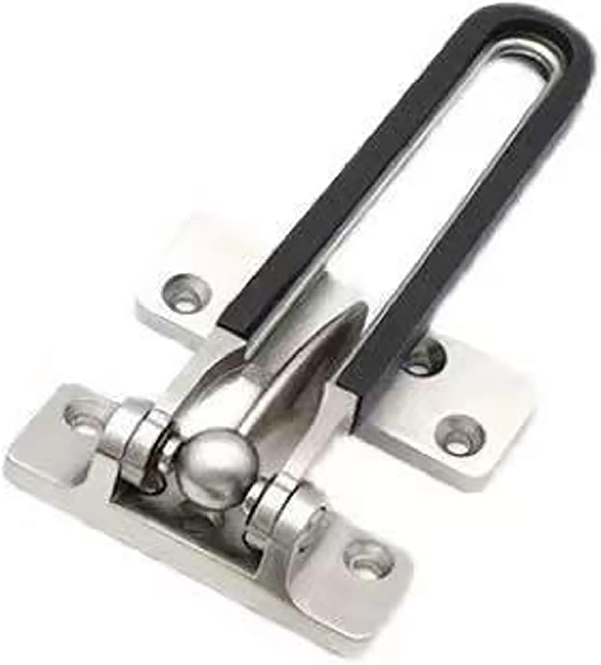 Door Latch， Invisible Door Security Chain Lock Latch Zinc Alloy Multicolor for Hotels Apartments Homes(Silver)