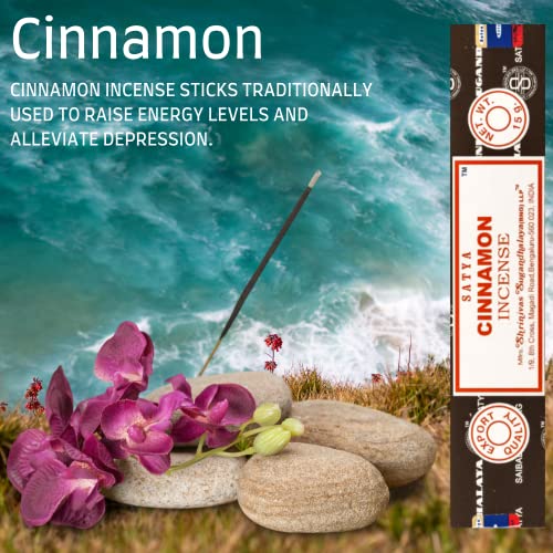 Satya Nag Champa Cinnamon Incense Sticks - Image 2