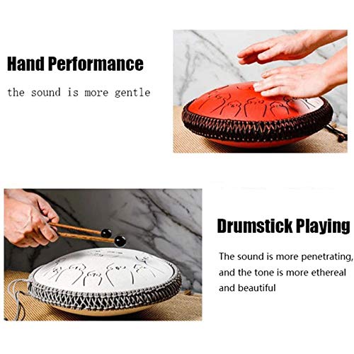 Tambor Steel Tongue Drum 33 cm 15 Notas con Accesorios miniatura 2