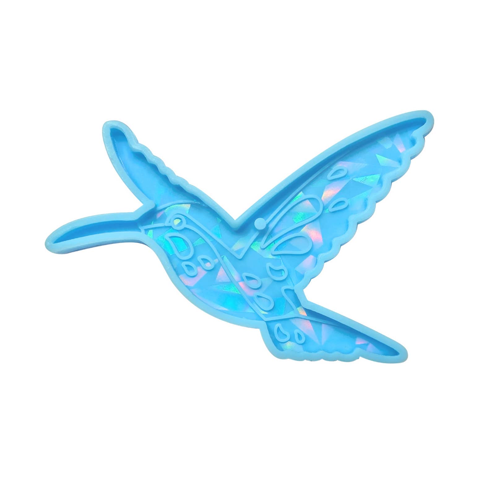 WLNEXT DIY-Jewelry Casting Mold, Silicone Keychain Mold Pendant Resin Mold,Hummingbird Resin Wall Hanging-Decor Mold