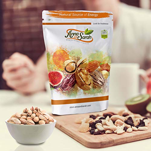 Image of Anna and Sarah Turkish Antep Pistachios, Premium Quality Roasted Pistachios, Healthy Snack, Rich Flavor in Resealable Bag 5 Lbs