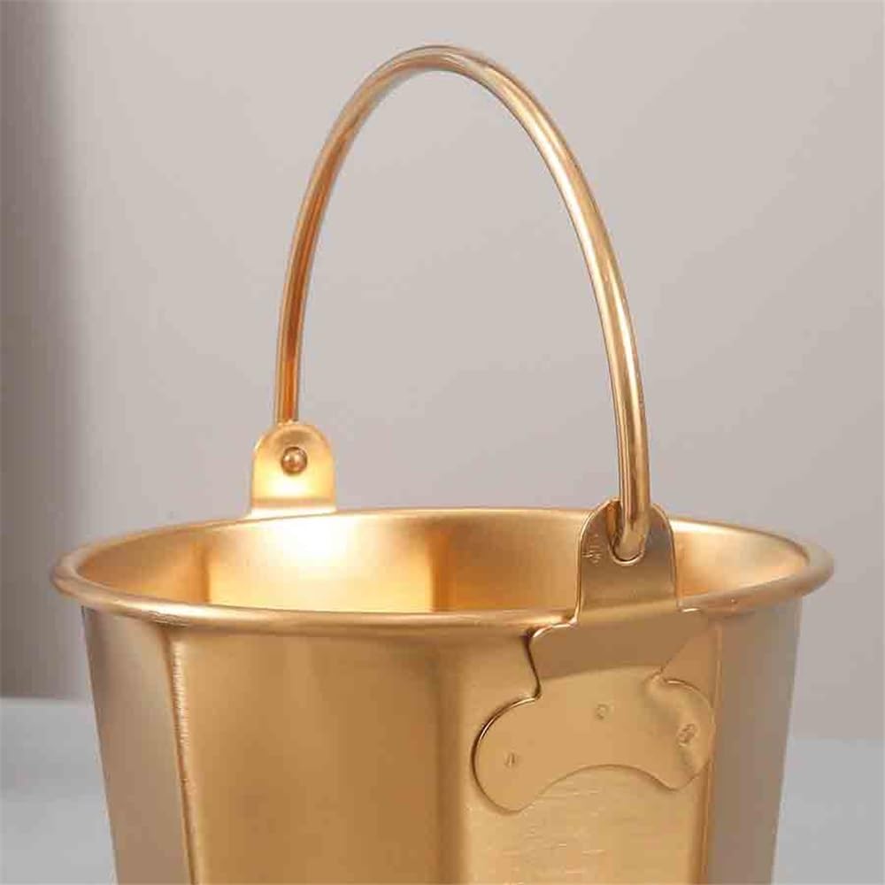 Cubo de hielo de acero inoxidable, enfriador de grado comercial para champán, bebidas y vino, diseño duradero y elegante